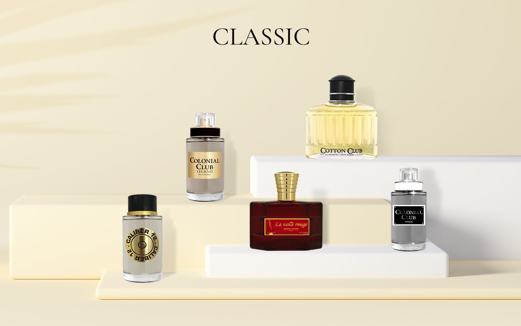 Composition des parfums de la gammes homme CLASSIC