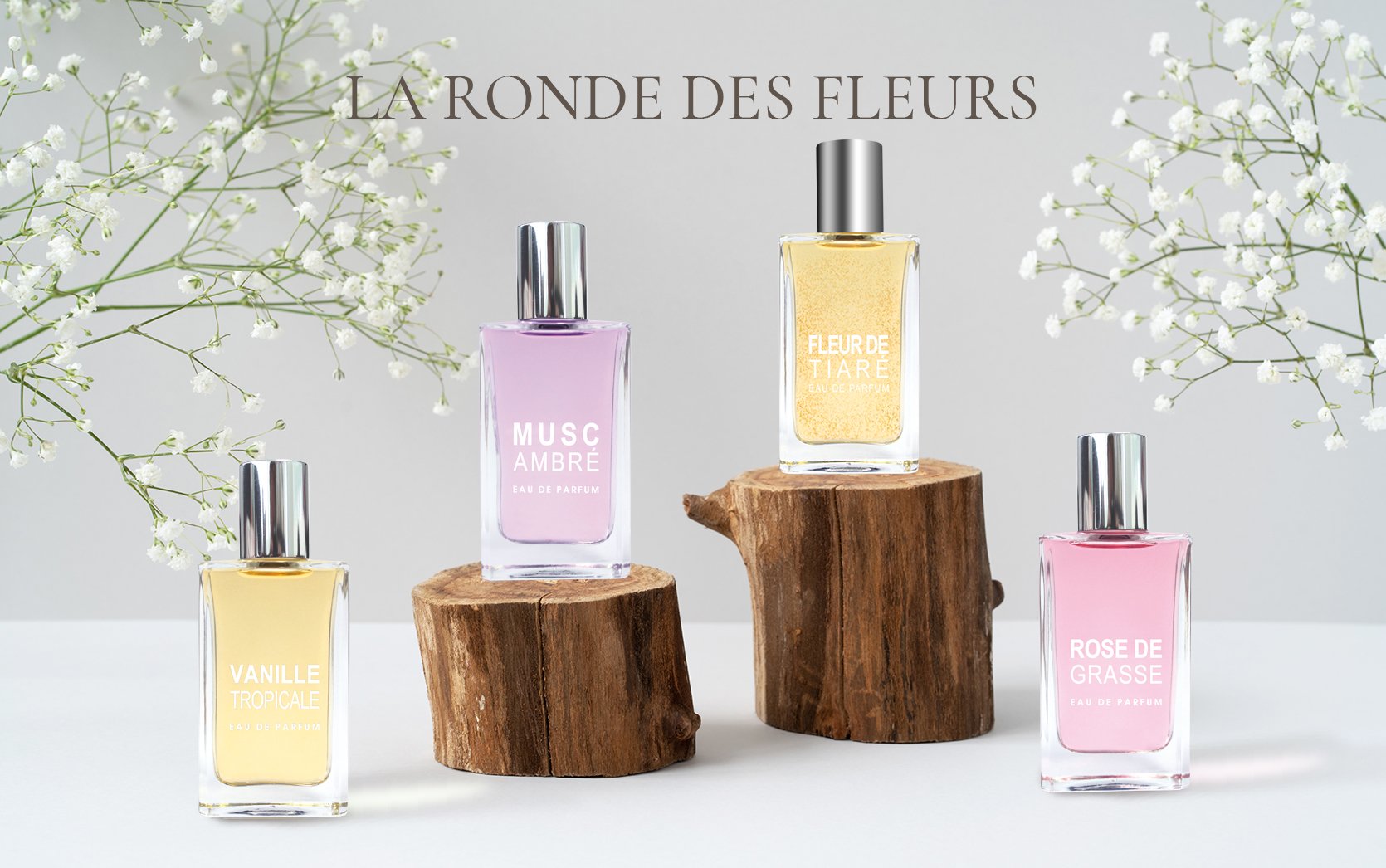 Composition des parfums de la gammes femme LA RONDE DES FLEURS