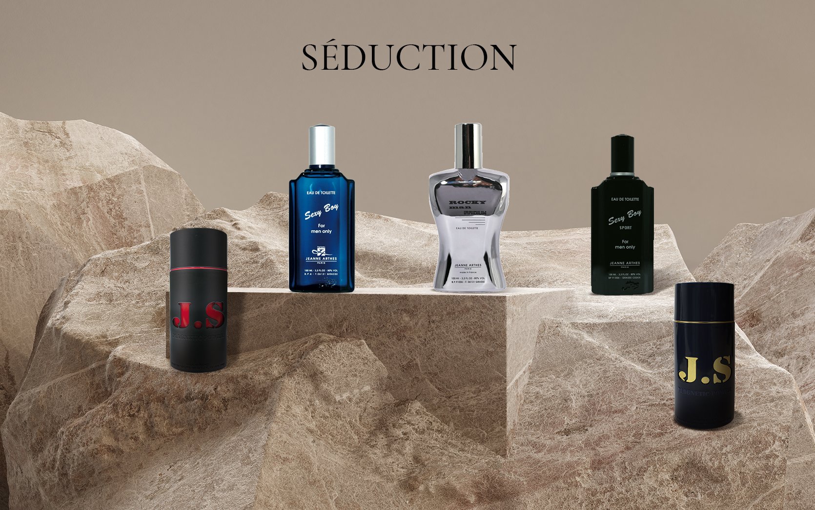 Composition des parfums de la gammes homme SEDUCTION