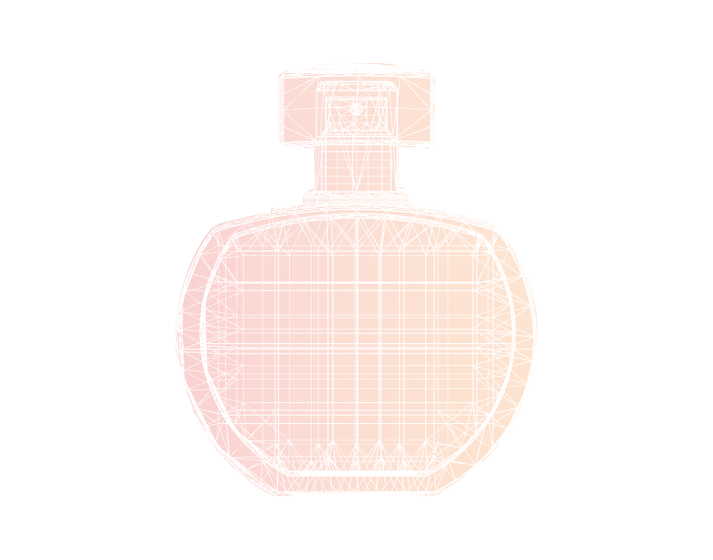 Dessin géométrique de flacon de parfum