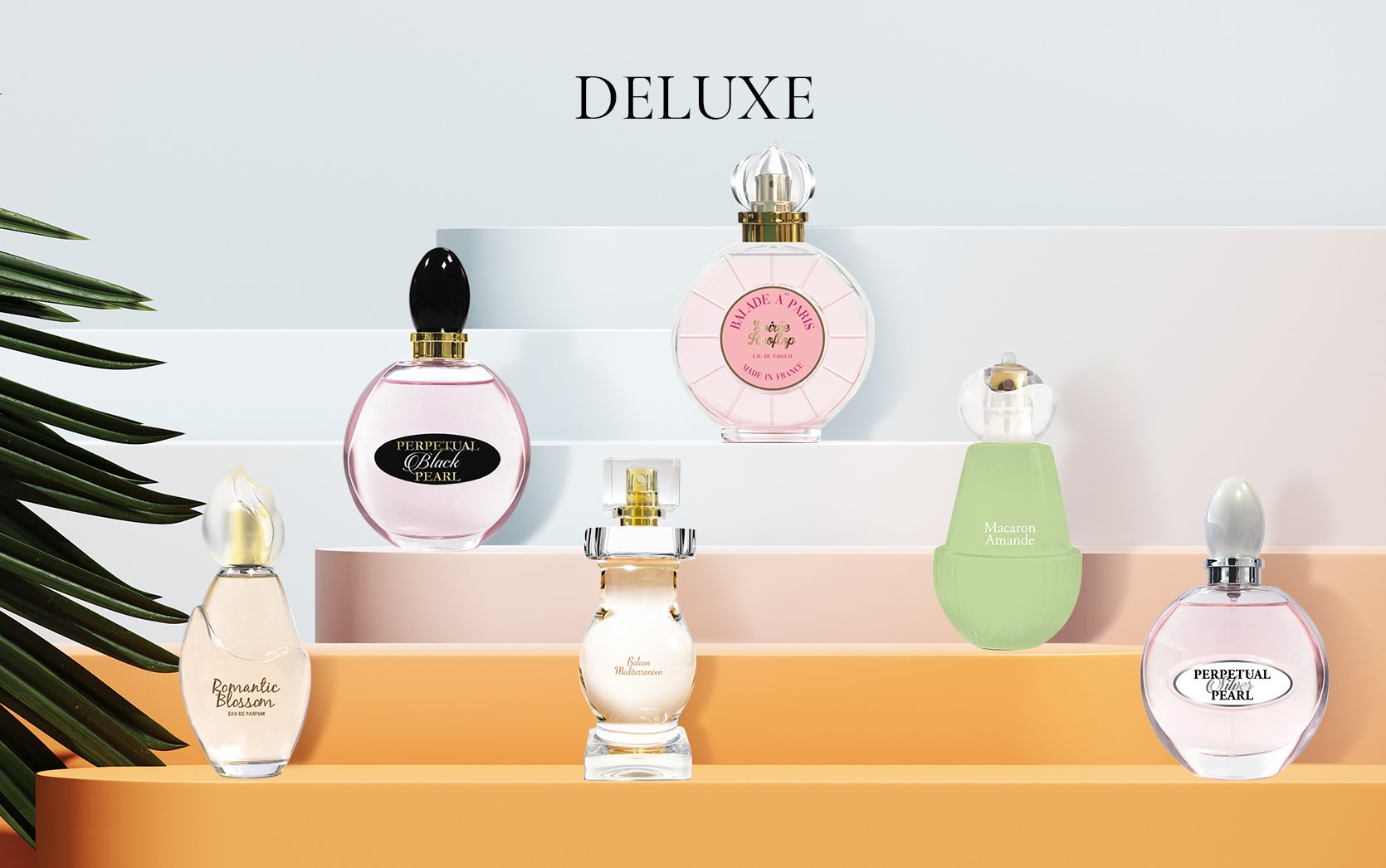 Composition des parfums de la gammes femme DELUXE